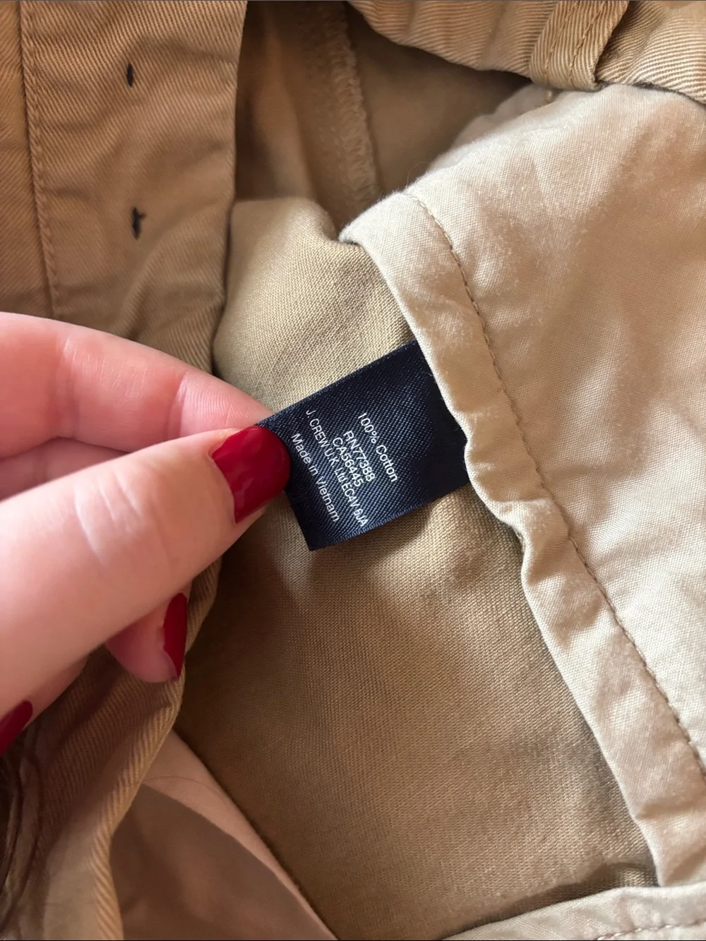 men’s tan j crew shorts